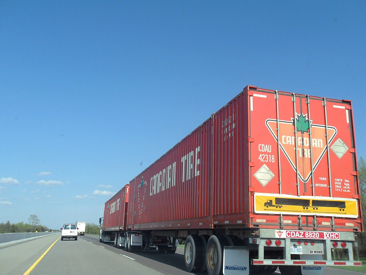 A long-haul truck on an open road